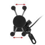 Motorcycle Handlebar Mount Holder with USB Charger - Image 8