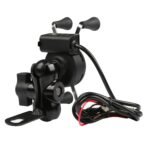 Motorcycle Handlebar Mount Holder with USB Charger - Image 4
