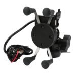 Motorcycle Handlebar Mount Holder with USB Charger - Image 5