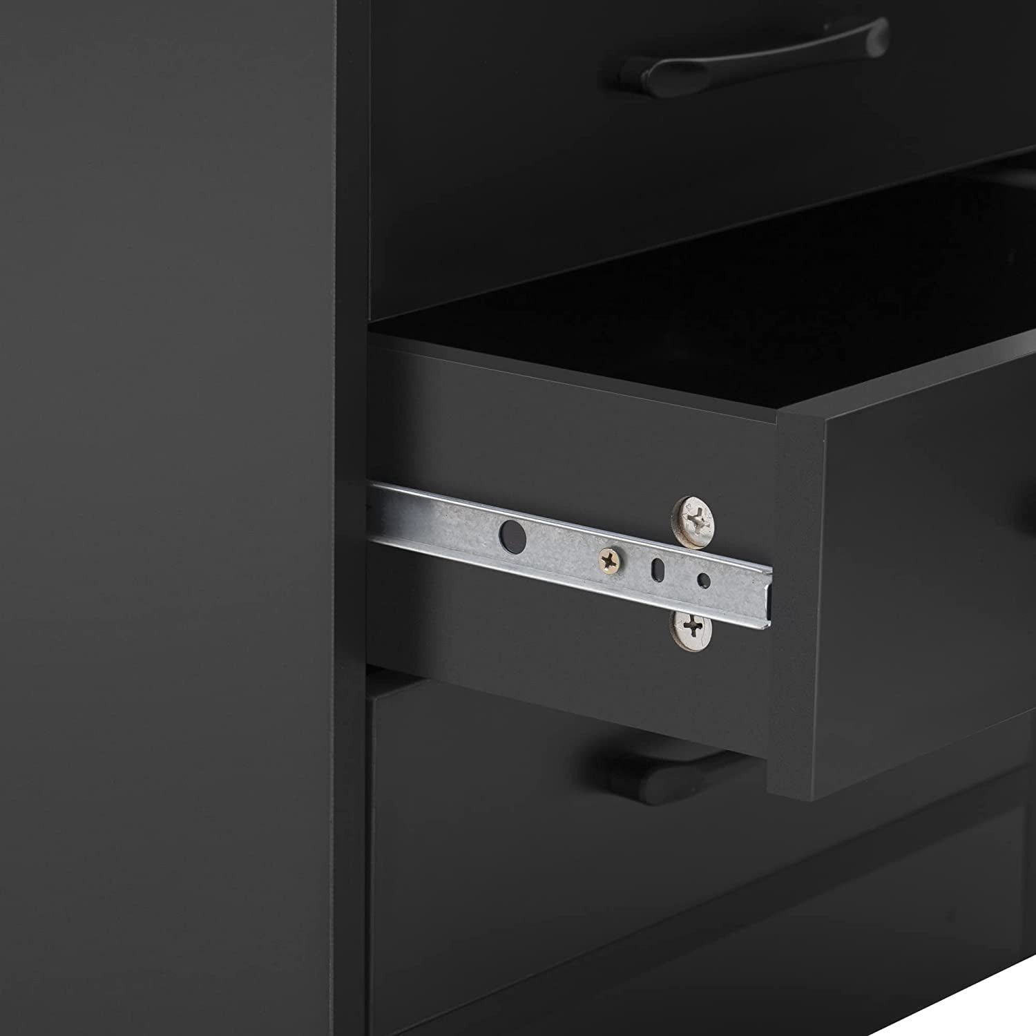 Nightstand with 3 Drawers, Cabinet and USB Charging Ports - Image 7