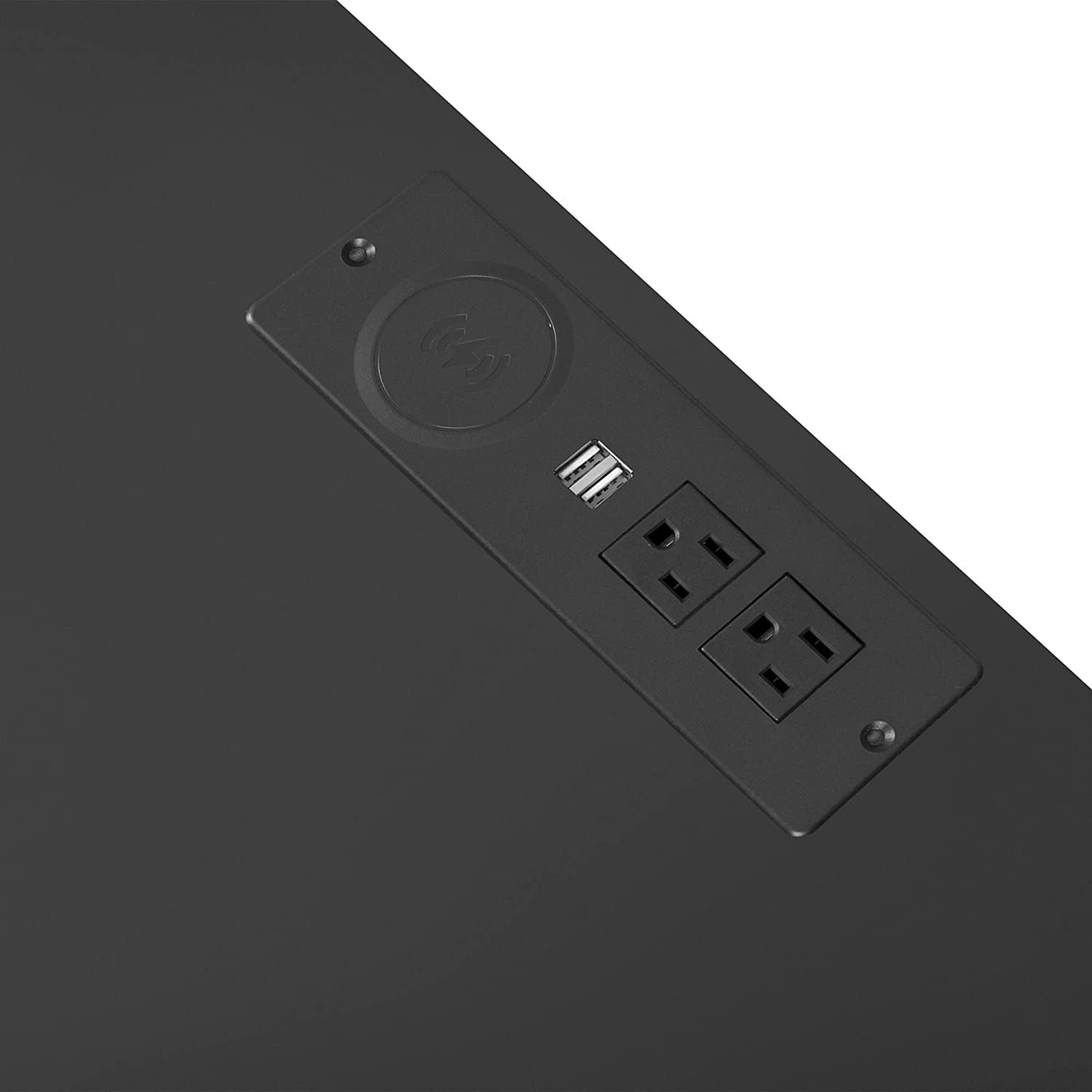 Nightstand with 3 Drawers, Cabinet and USB Charging Ports - Image 8