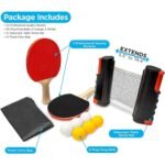 Ping Pong Set with 4 Paddles & Net for Any Table - Image 8