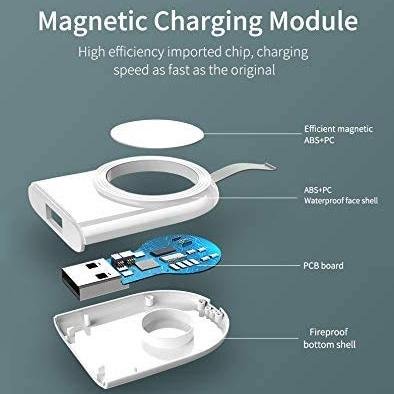 Portable USB Wireless Magnetic Fast Charging Compatible for Apple Watch Series - Image 3