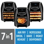 Freidora de aire PowerXL Vortex Air Fryer Pro Plus con capacidad de 10 cuartos, color negro, 1700 vatios (negro) - Image 7