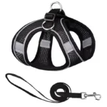 Reflective Dogs Harness with Leash Adjustable Harness Vest Breathable Collars - Image 7