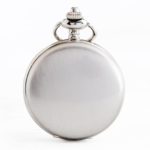 Retro Smooth Men Pocket Watch with Chain - Image 5