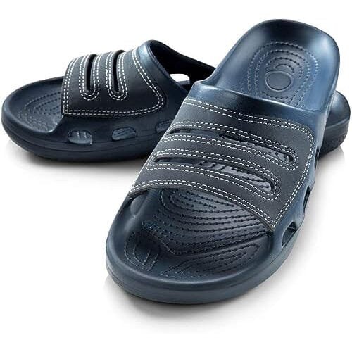Roxoni Men Sandals Shower Slides for Men Open Toe Slip-On Men Slippers - Image 10