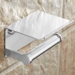 Self-adhesive Toilet Paper Holder With Shelf - Image 3