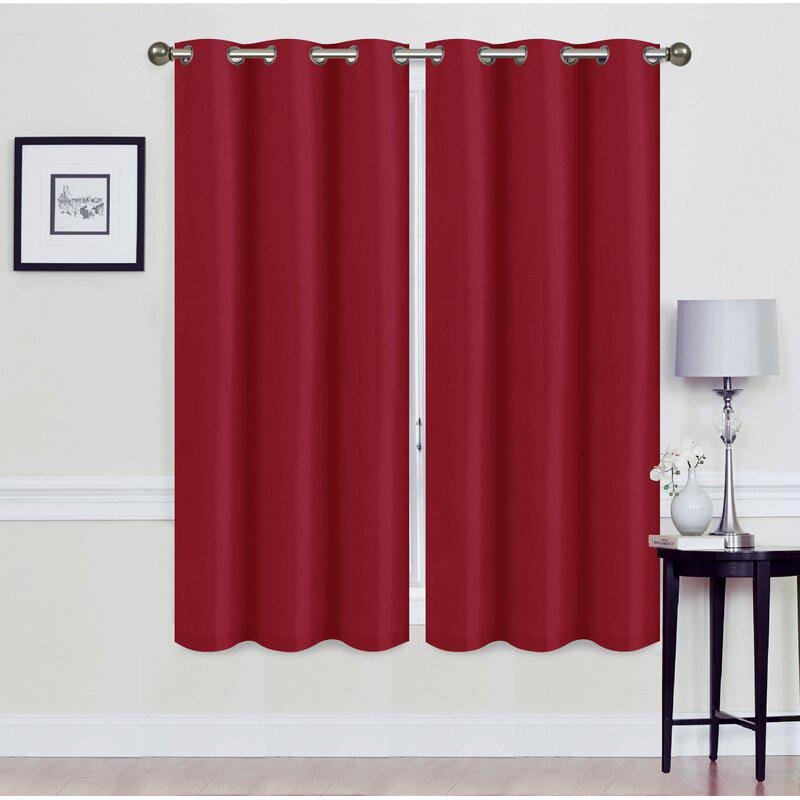 Set of 2: Foam-Backed Blackout Grommet Curtain Panel - Image 4