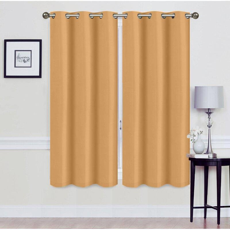 Set of 2: Foam-Backed Blackout Grommet Curtain Panel - Image 6