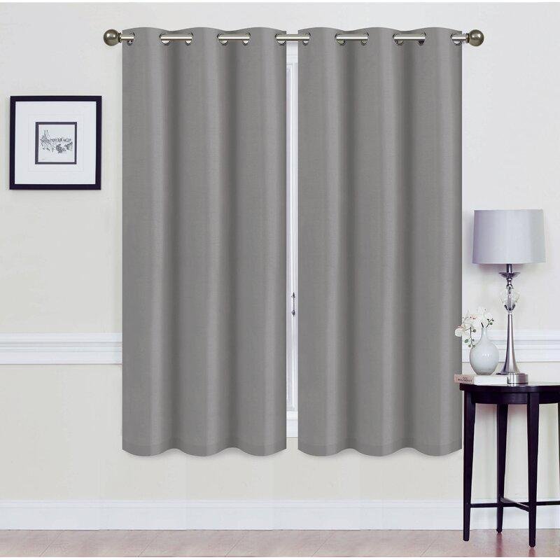 Set of 2: Foam-Backed Blackout Grommet Curtain Panel - Image 11
