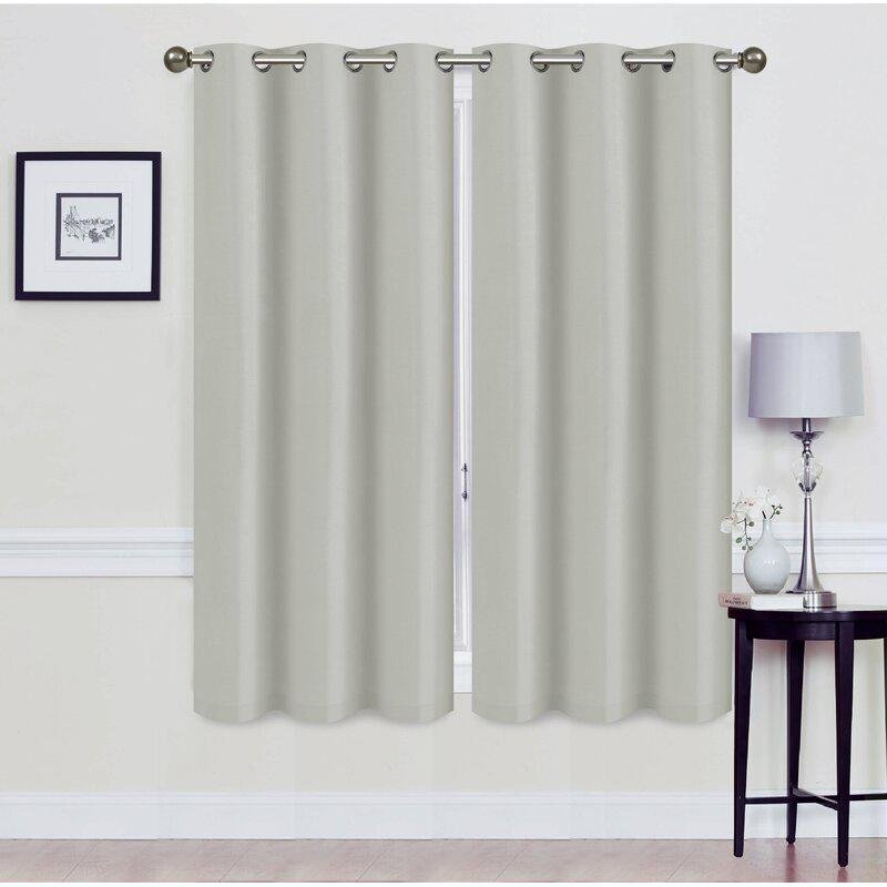 Set of 2: Foam-Backed Blackout Grommet Curtain Panel - Image 10