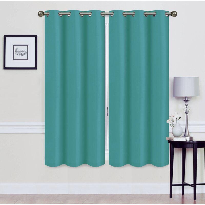 Set of 2: Foam-Backed Blackout Grommet Curtain Panel - Image 13