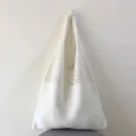 Simple Retro Hollow Crochet Bag - Image 4