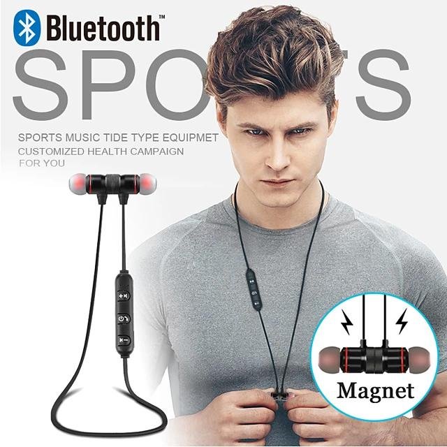 Sports Neckband Magnetic Wireless Bluetooth Earphones - Image 6