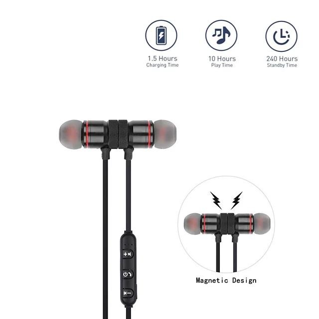 Sports Neckband Magnetic Wireless Bluetooth Earphones - Image 4