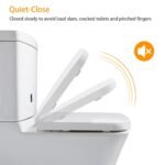 Square Toilet Seat with Grip-Tight Seat Bumpers - Image 9