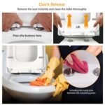 Square Toilet Seat with Grip-Tight Seat Bumpers - Image 10