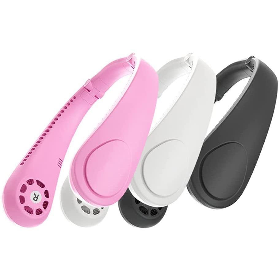 Staright Portable Hanging Neck Fan & Music Player Hands-Free Bladeless Fan - Image 4