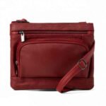Super Soft Leather Wide Crossbody Bag - Image 6