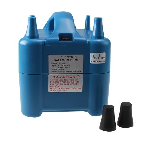 Two Nozzles High Speed Electric Balloon Inflator Air Pump