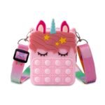 Unicorn Pop-it Bubble Fidget Handbag for Kids - Image 2