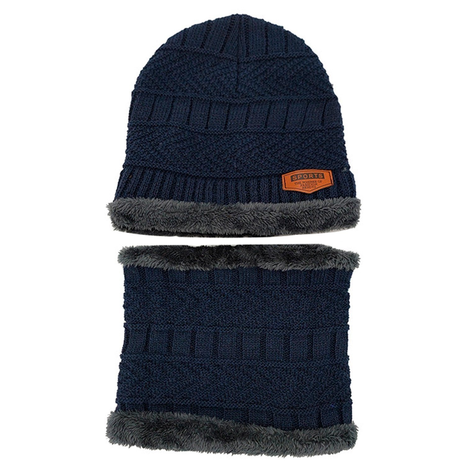 Unisex Winter Beanie Hat Scarf Set - Image 5