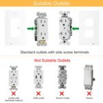 US Wall Outlet Cover Wall Plate with 3-LED Dusk To Down Sensor Night Lights - Image 9