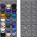 Visible Baseball Hat Rack for Wall Door with 3 Hooks 24 Deep Pockets - Image 2