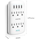 Wall Plate Power USB Outlet 6 Outlet & 4 USB Port - Image 7