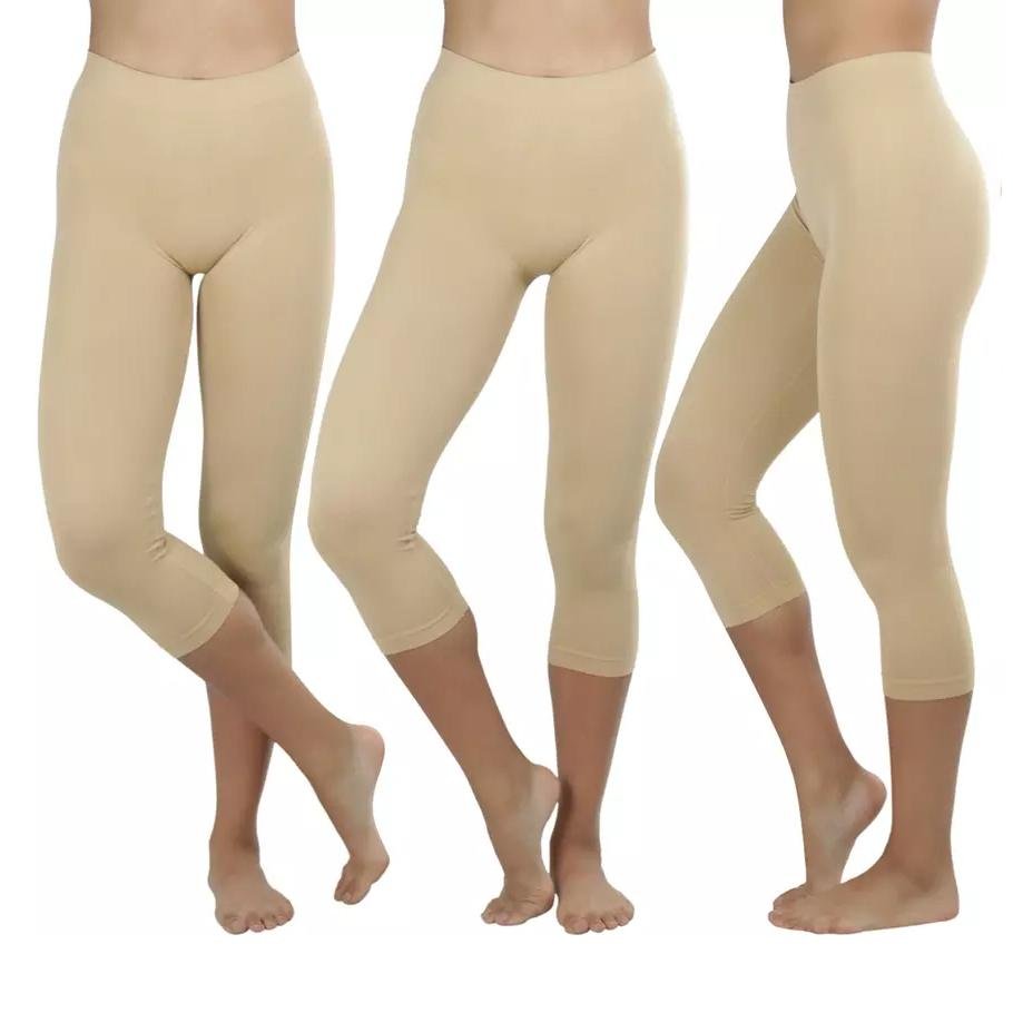 Women's Capri Seamless Lightweight Stretch Leggings - Image 4