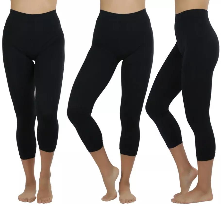 Women's Capri Seamless Lightweight Stretch Leggings - Image 5