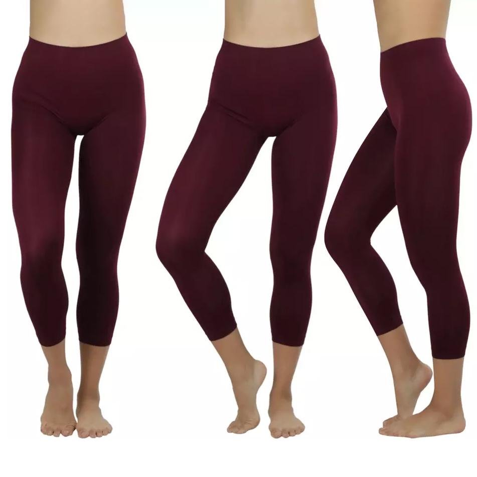 Women's Capri Seamless Lightweight Stretch Leggings - Image 7