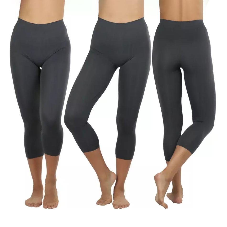 Women's Capri Seamless Lightweight Stretch Leggings - Image 8