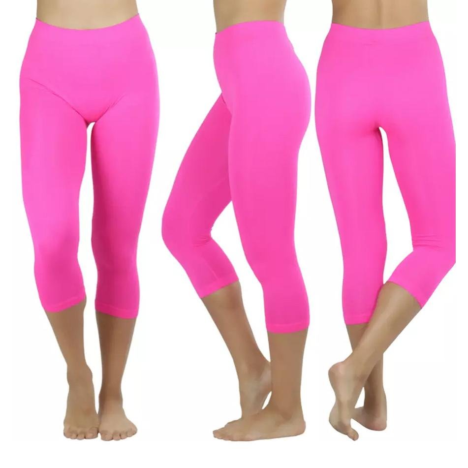 Women's Capri Seamless Lightweight Stretch Leggings - Image 10