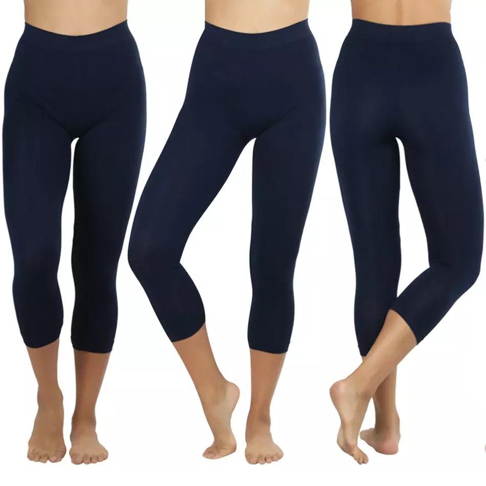 Women's Capri Seamless Lightweight Stretch Leggings - Image 11