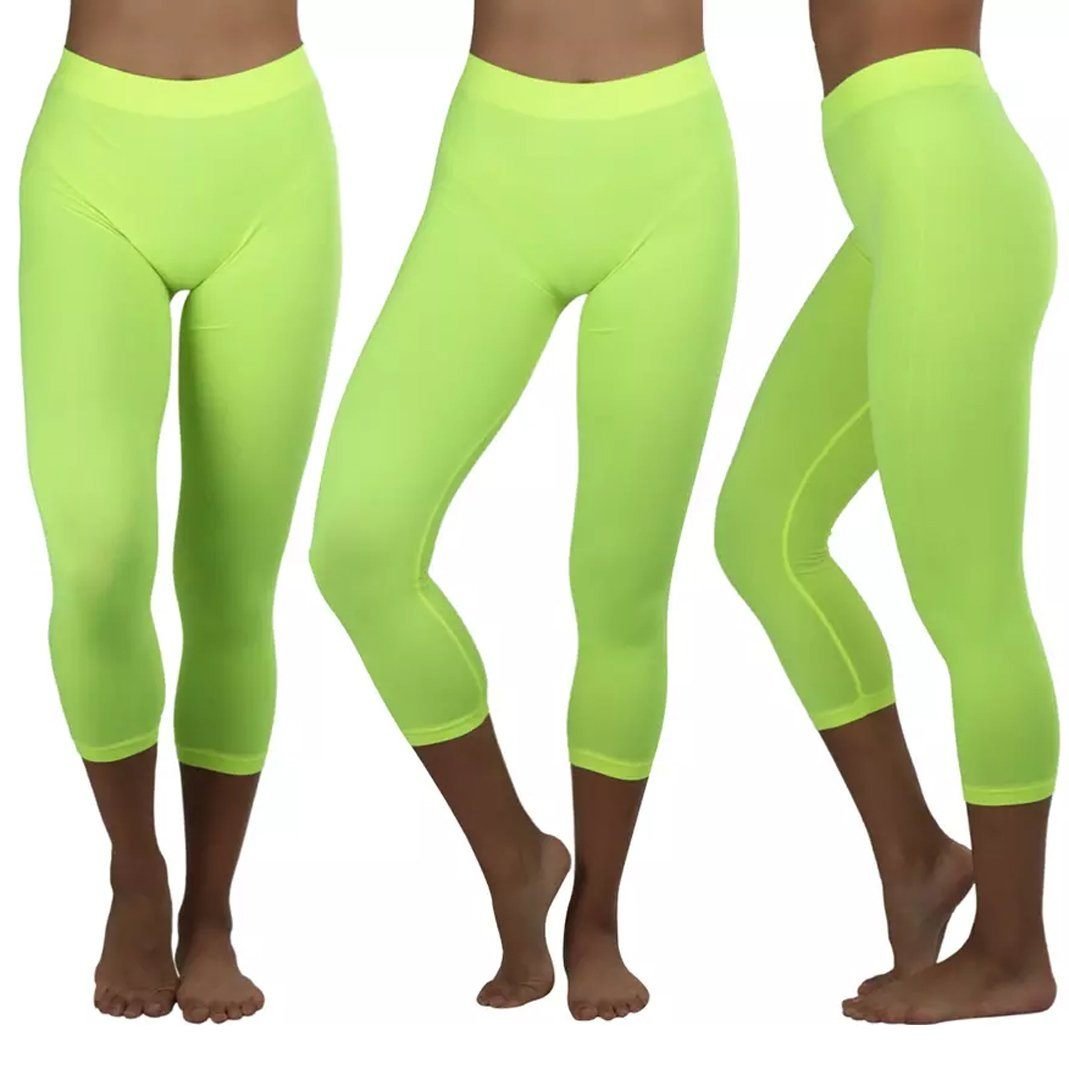 Women's Capri Seamless Lightweight Stretch Leggings - Image 13