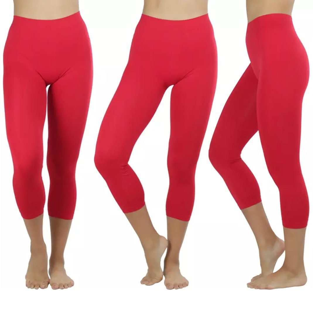 Women's Capri Seamless Lightweight Stretch Leggings - Image 15