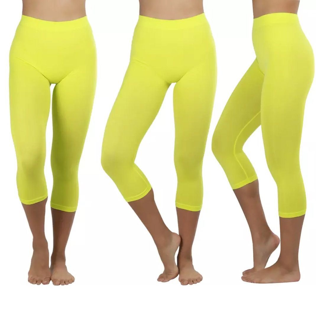 Women's Capri Seamless Lightweight Stretch Leggings - Image 16