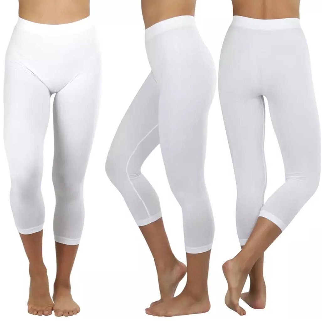 Women's Capri Seamless Lightweight Stretch Leggings - Image 18