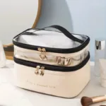 Women's Double Layer Makeup Bag - Image 4