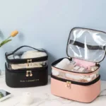 Women's Double Layer Makeup Bag - Image 9