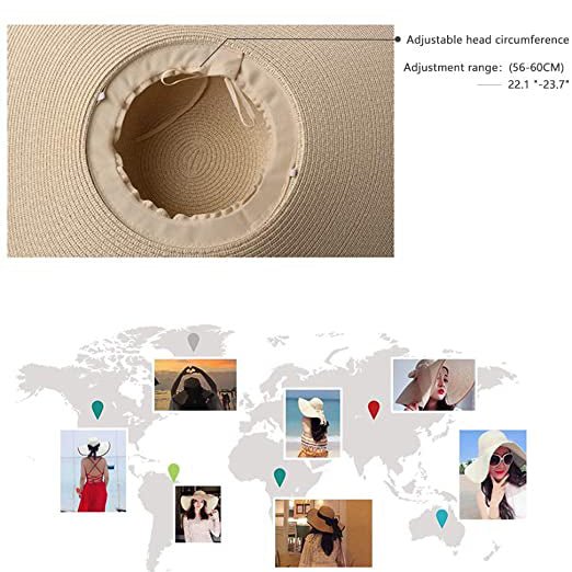 Women's Floppy Wide Brim Beach Hat - Image 8