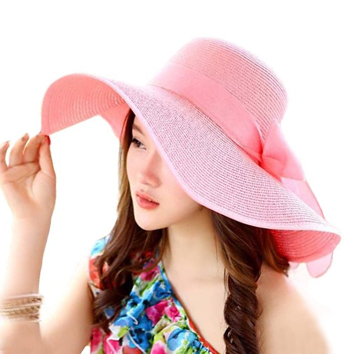 Women's Floppy Wide Brim Beach Hat - Image 5