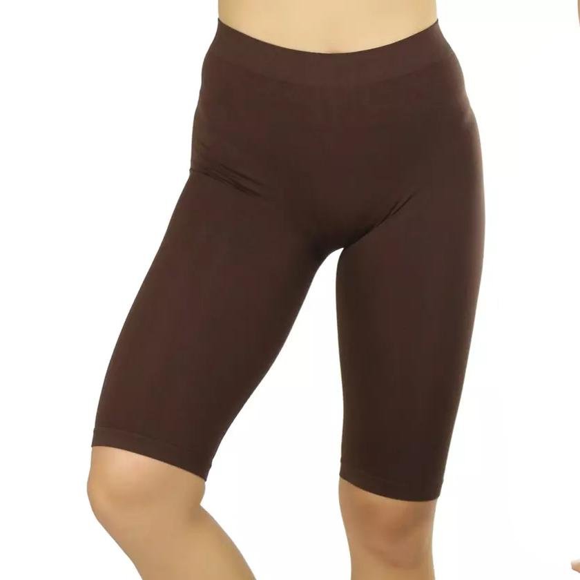 Women's Nylon Above Knee-Length Legging Shorts - Image 5