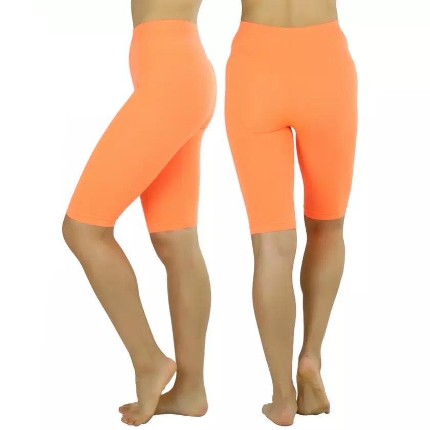 Women's Nylon Above Knee-Length Legging Shorts - Image 10