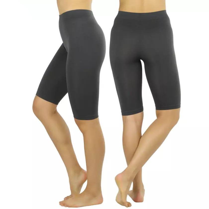 Women's Nylon Above Knee-Length Legging Shorts - Image 8