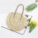 Women's Straw Tote Bag Boho Style - Image 4