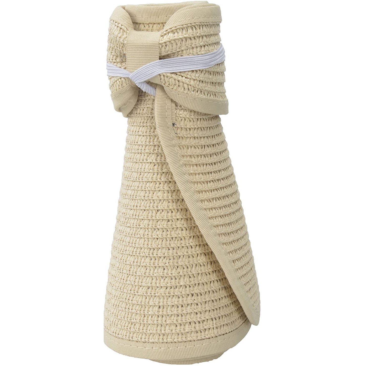 Women's Wide Brim Roll-up Straw Sun Hat Sun Visor - Image 8