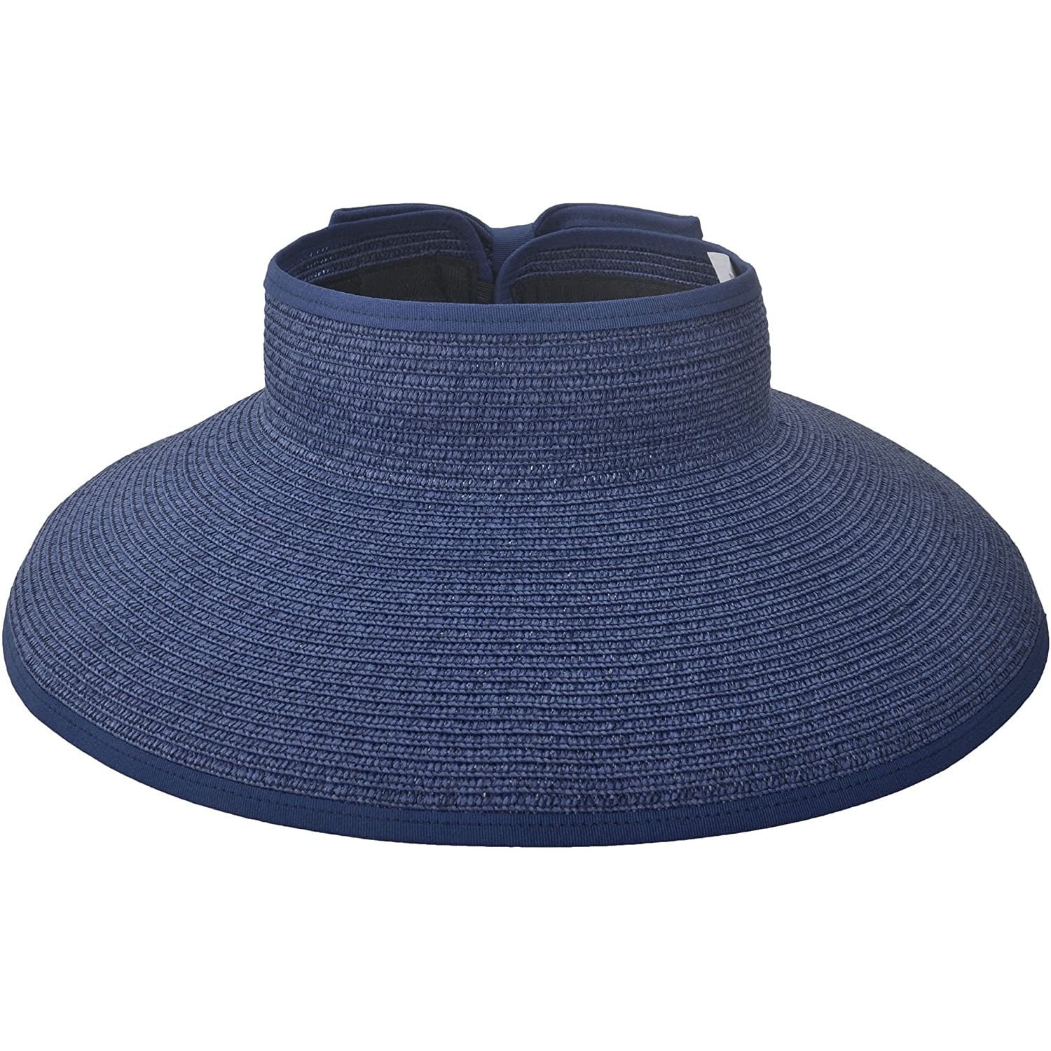 Women's Wide Brim Roll-up Straw Sun Hat Sun Visor - Image 16